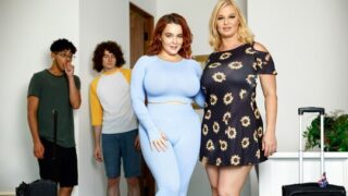 Tombul üvey anneler genç üvey oğullarıyla harika eğlendi