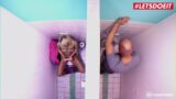 Lovita Fate Tuvalette Oyuncakla Oynarken Yakalanıp Sikildi!