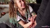 Alman İnce Teen Ev Ödevi Yaparken Sikildi!