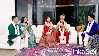 Hindu Düğünde Çıkan Üvey Kızlar ve Üvey Babalar Orgy